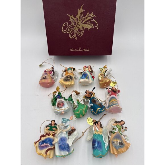 Danbury Mint HEAVENLY ANGELS Christmas Ornaments-Complete Set of 12 in Box Tags - Picture 5 of 6